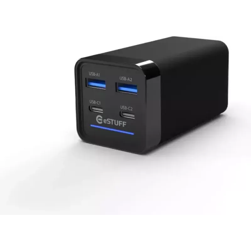 Mobilná nabíjačka zariadení eSTUFF ES635200 univerzálna čierna 2 USB Type-C