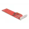 DeLOCK PCI Express x8 karta na 2 x interné NVMe M.2 Key M 110 mm Bifurcation Low Profile