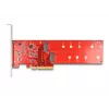 DeLOCK PCI Express x8 karta na 2 x interné NVMe M.2 Key M 110 mm Bifurcation Low Profile