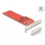 DeLOCK PCI Express x8 karta na 2 x interné NVMe M.2 Key M 110 mm Bifurcation Low Profile