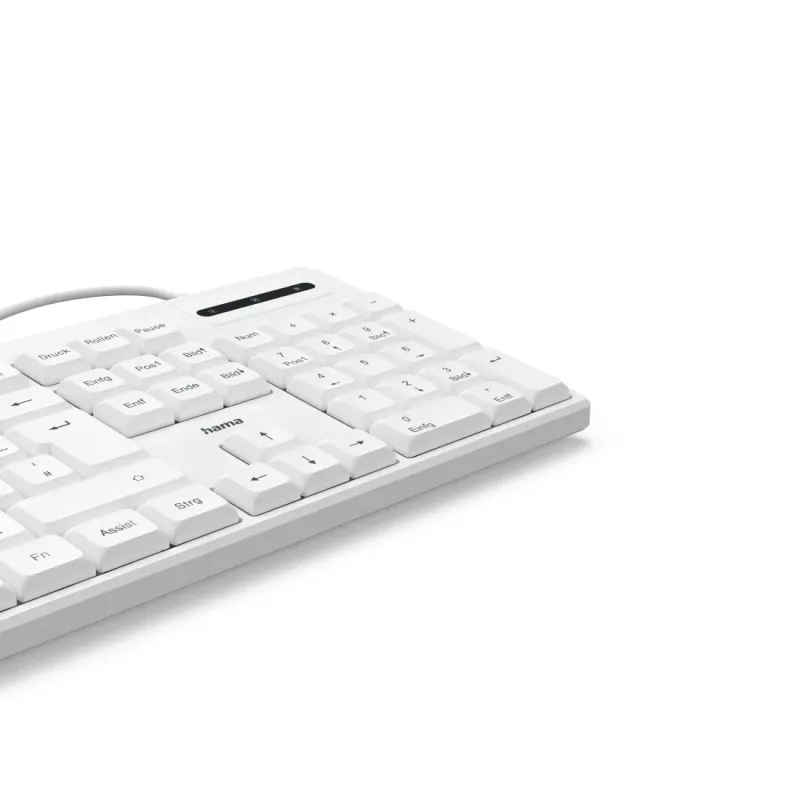 Hama CK-200 klávesnica Home/Office USB QWERTZ nemecká biela