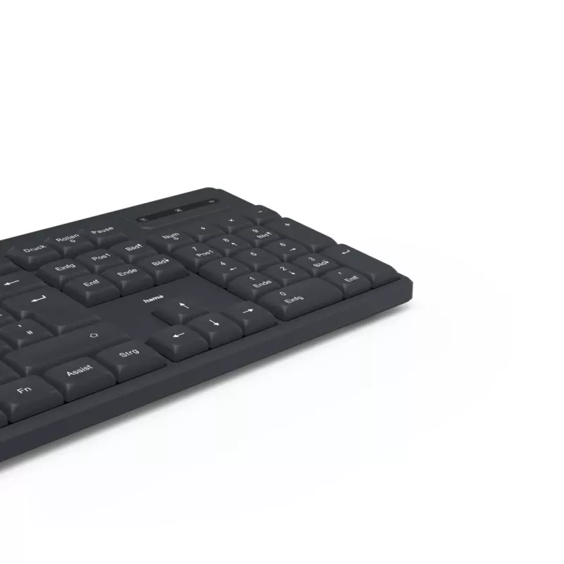 Hama WK-200 klávesnica Home/Office RF Wireless QWERTZ nemecká čierna