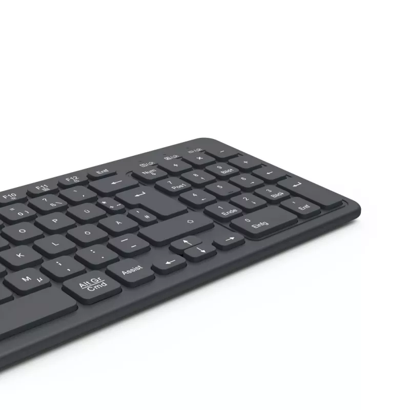 Hama WK-300 klávesnica Home/Office RF Wireless + Bluetooth QWERTZ čierna