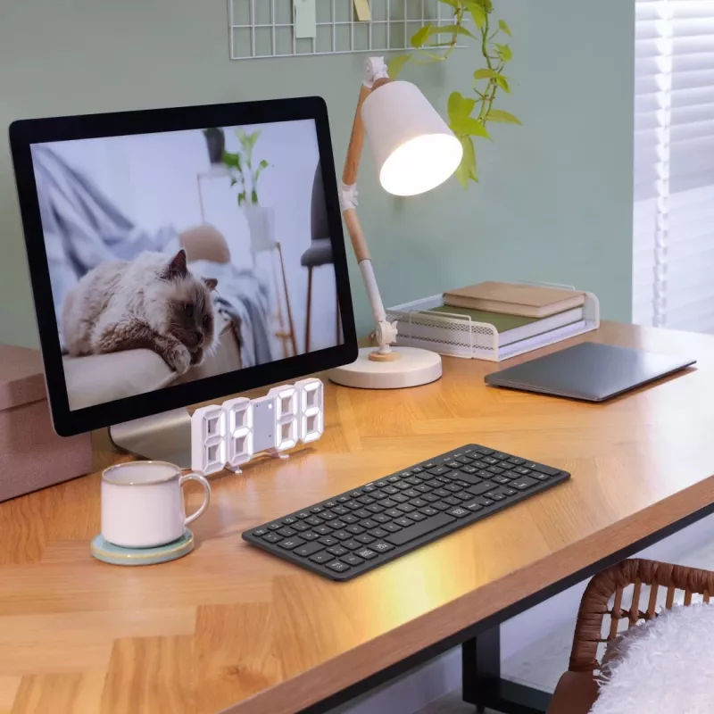 Hama WK-300 klávesnica Home/Office RF Wireless + Bluetooth QWERTZ čierna