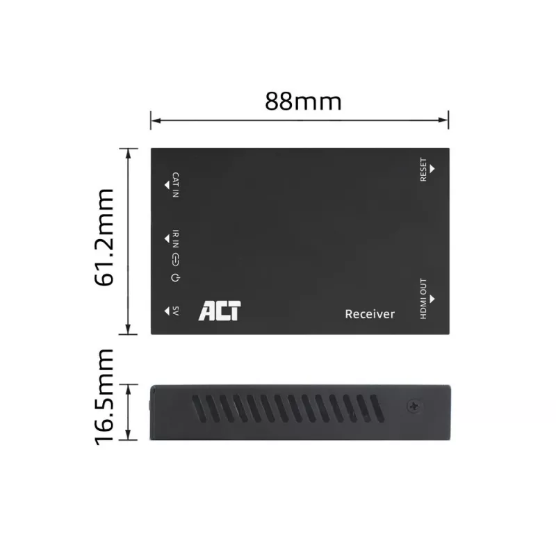 Prijímač ACT AC7853 HDMI cez CATx – prijímač HDMI signálu cez Ethernet až do 150 m