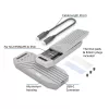 ACT USB 40 Gbit/s M.2 2280 NVMe / PCIe puzdro na SSD, bez nástrojov