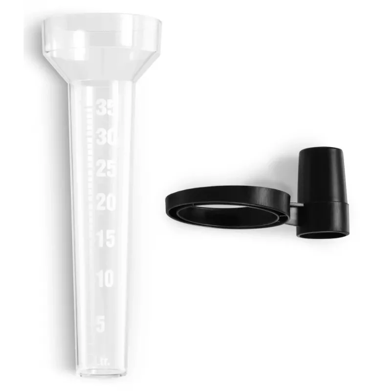 Hama 00185863 zrážkomer 3,5 cm čierny, transparentný
