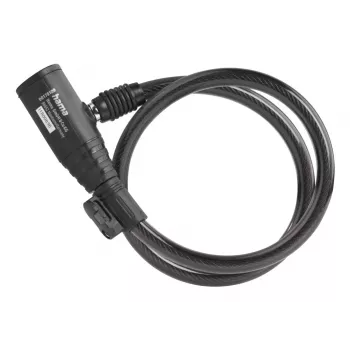 Hama 00178137 cyklistický zámok čierny 650 mm káblový zámok