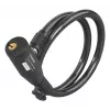 Hama 00178137 cyklistický zámok čierny 650 mm káblový zámok