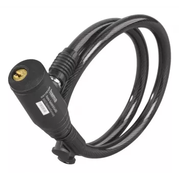 Hama 00178137 cyklistický zámok čierny 650 mm káblový zámok