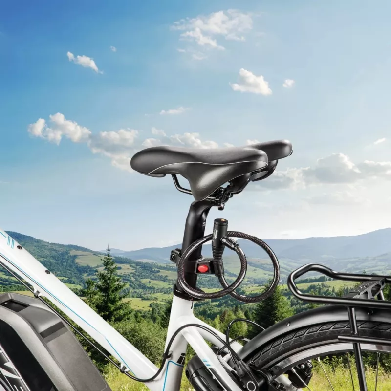 Hama 00178137 cyklistický zámok čierny 650 mm káblový zámok