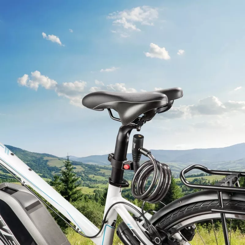 Hama 00178136 cyklistický zámok čierny 1200 mm káblový zámok