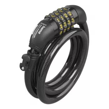 Hama 00178135 cyklistický zámok čierny 1200 mm káblový zámok