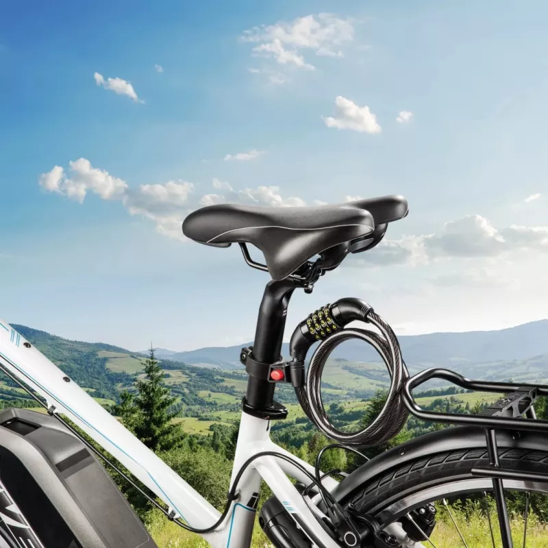 Hama 00178135 cyklistický zámok čierny 1200 mm káblový zámok