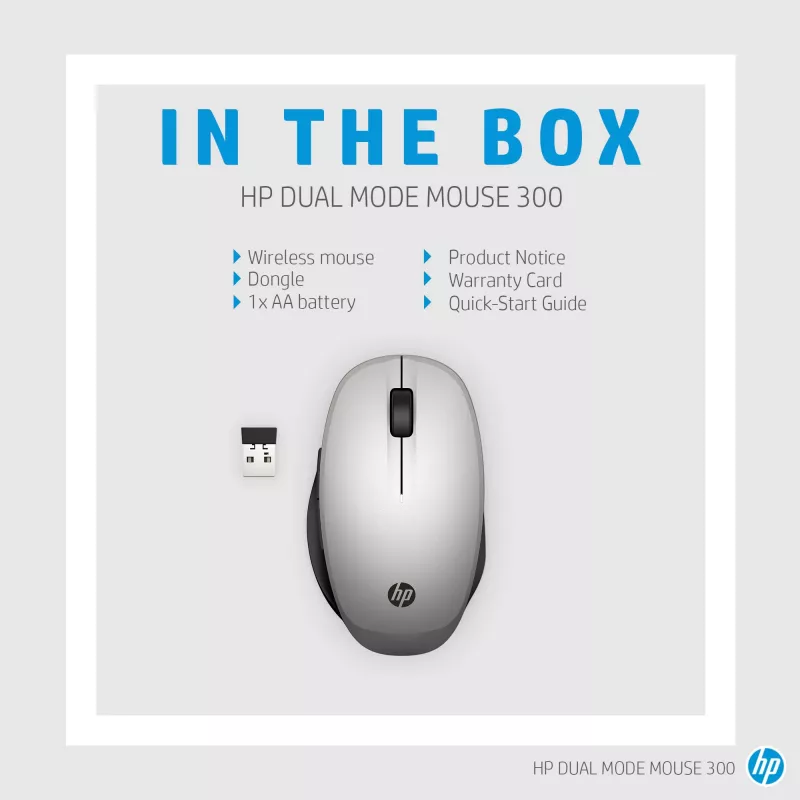 HP Dual Mode myš RF Wireless Bluetooth