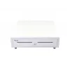 Zásuvka pokladne EQUIP 351011, manuálna/automatická zásuvka pokladne, 4 priehradky na bankovky / 8 na mince, kov, biela, 420×405×110 mm