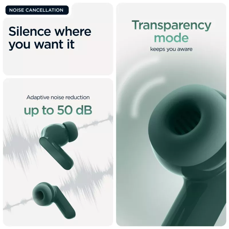 Motorola Moto Buds Bass headset True Wireless Stereo (TWS) in-ear hovory/hudba Bluetooth zelená