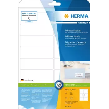 Adresné etikety Premium HERMA A4 99,1x33,8 mm 400 ks