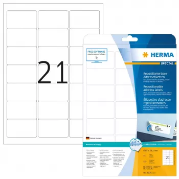 Odnímateľné adresné etikety HERMA 5074
