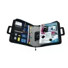 WEDO personal organizer 58 601 — dokumentová taška z plastu a polyesteru pre A4 s priehradkou na vizitky, čierna