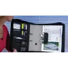 WEDO personal organizer 58 601 — dokumentová taška z plastu a polyesteru pre A4 s priehradkou na vizitky, čierna