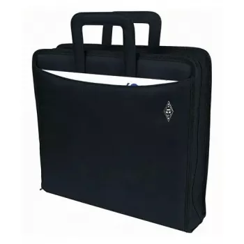 WEDO personal organizer 58 601 — dokumentová taška z plastu a polyesteru pre A4 s priehradkou na vizitky, čierna