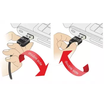 USB kábel DeLOCK 5m USB 2.0 A - Mini-USB m/m 83381 čierny