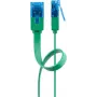 Goobay CAT 6A plochý patch kábel U/UTP 1m zelený RJ-45