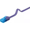 Plochý patch kábel Goobay CAT 6A U/UTP fialový 1m