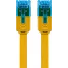Plochý patch kábel Goobay CAT 6A U/UTP žltý 3m