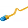 Plochý patch kábel Goobay CAT 6A U/UTP žltý 3m