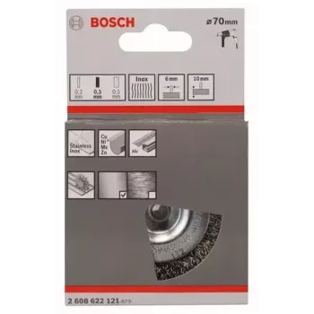 Drôtená kefa Bosch 2 608 622 121 7 cm priemer stopky 6 mm