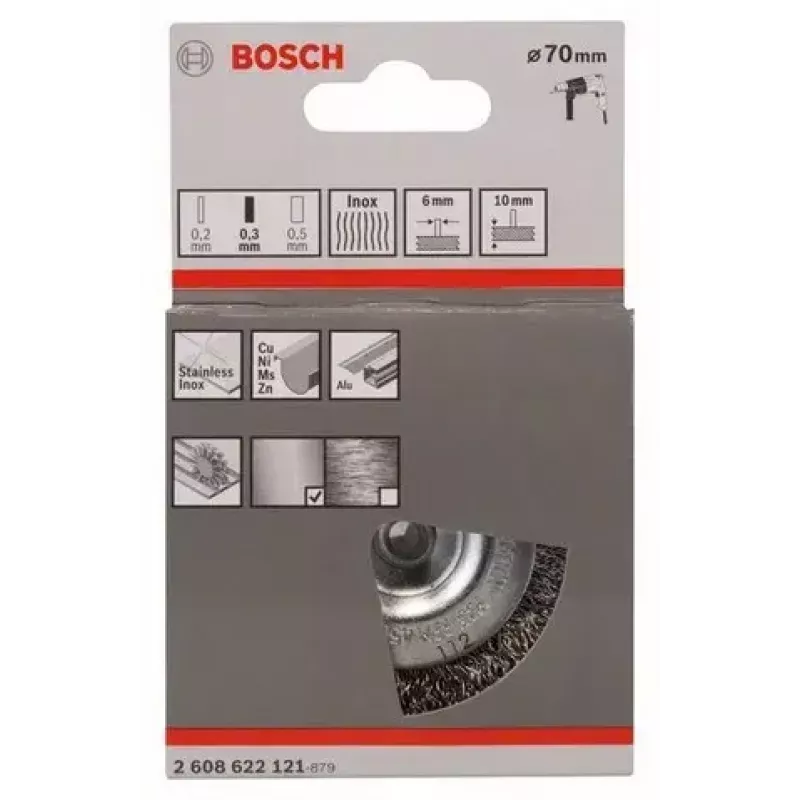 Drôtená kefa Bosch 2 608 622 121 7 cm priemer stopky 6 mm