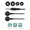 Ewent EW3584 Slúchadlá/headset káblové do uší hudba čierna
