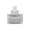 ACT RJ45 (8P/8C) tienený modulárny konektor samec pre okrúhly kábel s lankovými vodičmi