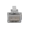 ACT RJ45 (8P/8C) tienený modulárny konektor samec pre okrúhly kábel s plnými vodičmi