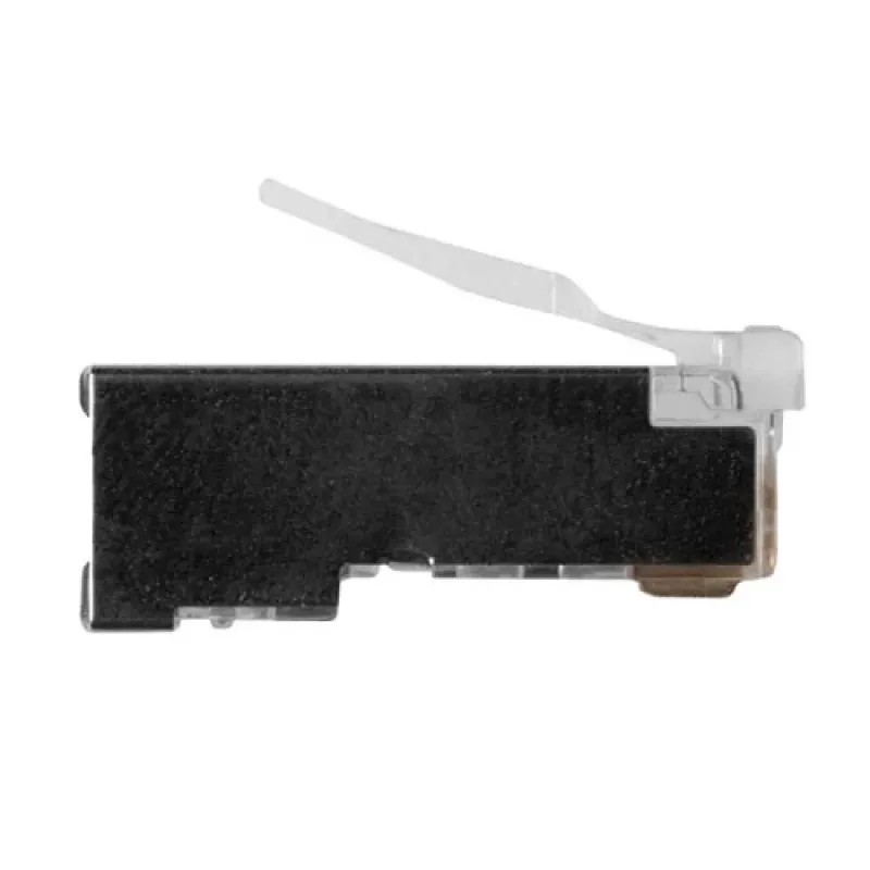 ACT RJ45 (8P/8C) tienený modulárny konektor samec pre okrúhly kábel s plnými vodičmi