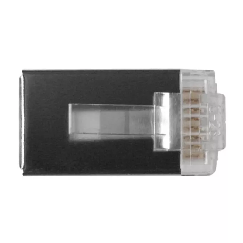 ACT RJ45 (8P/8C) CAT6 tienený modulárny konektor samec pre okrúhly kábel s plnými alebo ohybnými vodičmi