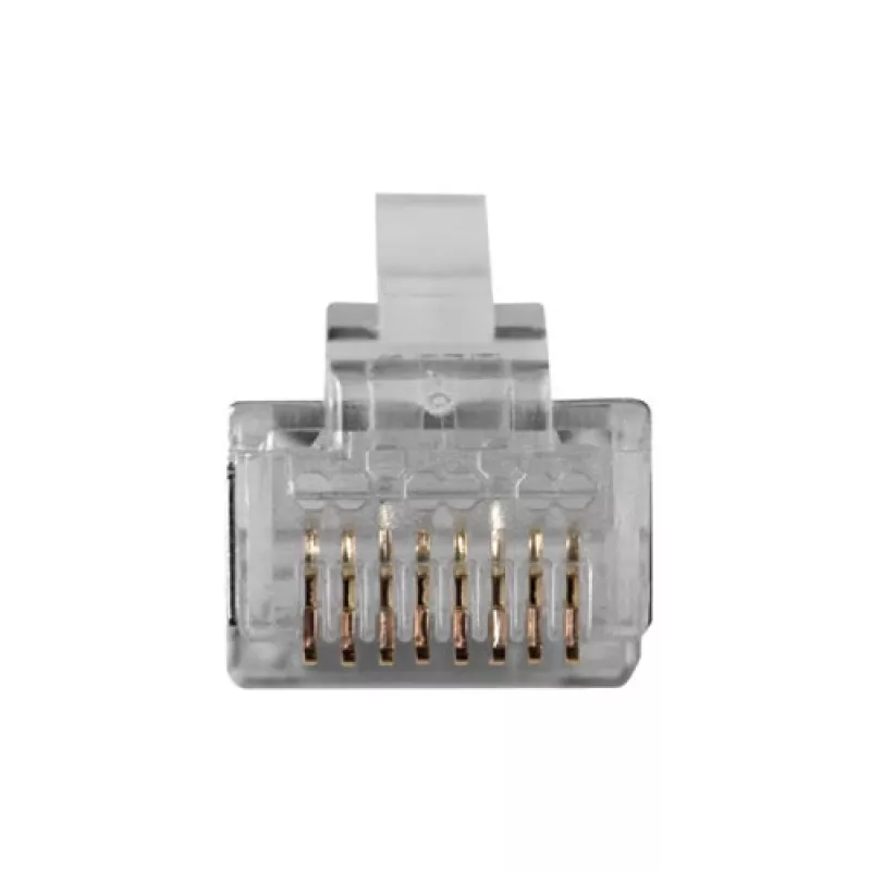 ACT RJ45 (8P/8C) CAT6 tienený modulárny konektor samec pre okrúhly kábel s plnými alebo ohybnými vodičmi