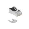 ACT RJ45 (8P/8C) CAT6 tienený modulárny konektor samec pre okrúhly kábel s plnými alebo ohybnými vodičmi