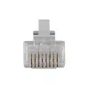 ACT RJ45 (8P/8C) CAT6 modulárny konektor samec pre okrúhly kábel s plnými alebo ohybnými žilami