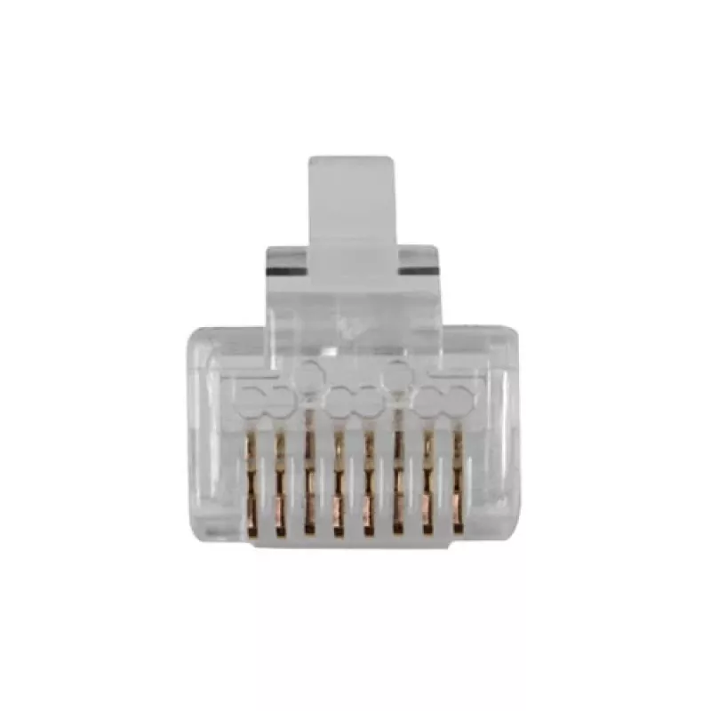 ACT RJ45 (8P/8C) CAT6 modulárny konektor samec pre okrúhly kábel s plnými alebo ohybnými žilami