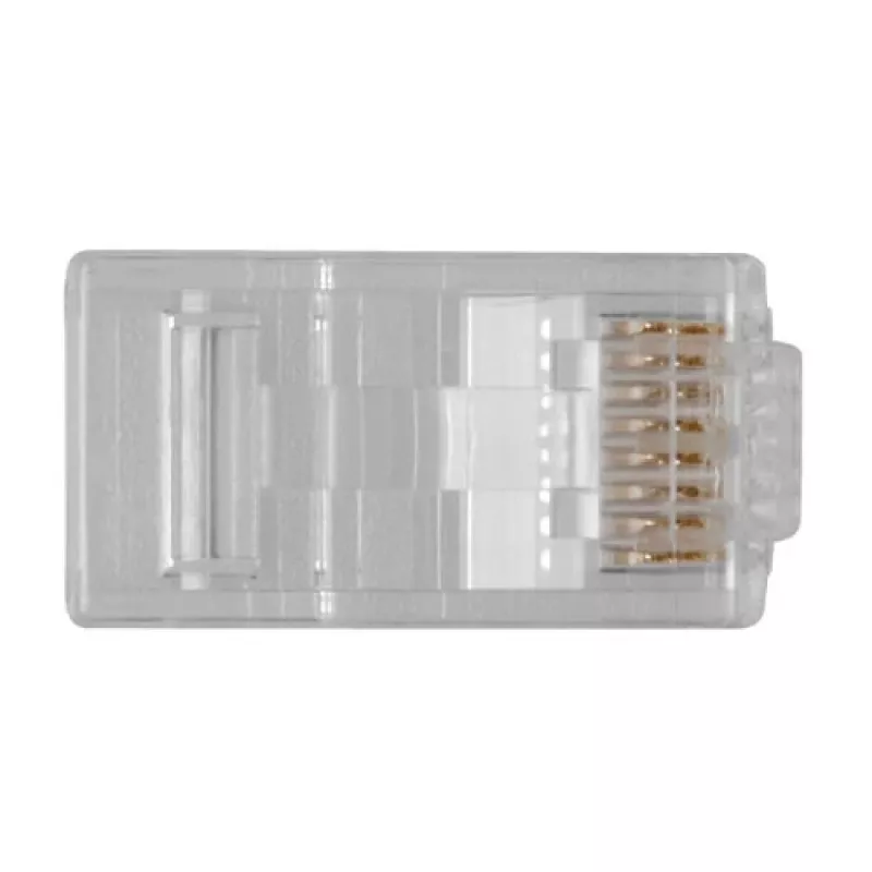 ACT RJ45 (8P/8C) CAT6 modulárny konektor samec pre okrúhly kábel s plnými alebo ohybnými žilami