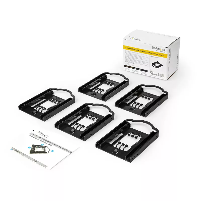 StarTech.com balenie 5 ks – montážny držiak SSD/HDD 2,5 palca pre 3,5-palcovú pozíciu