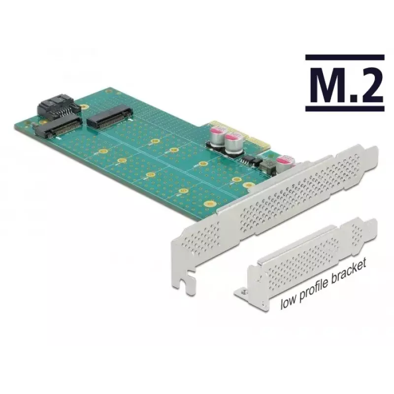Rozširujúca karta DeLOCK PCI Express x4 na M.2 Key B + M - Low-Profile