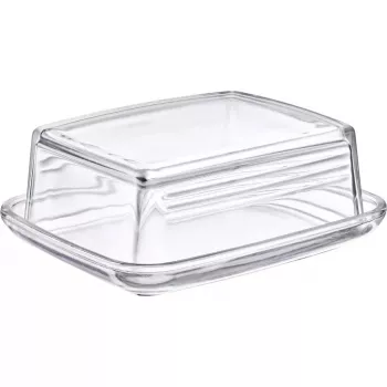 Maslička Westmark 20852260, obdĺžnikové sklo, 143×118×55 mm, transparentná