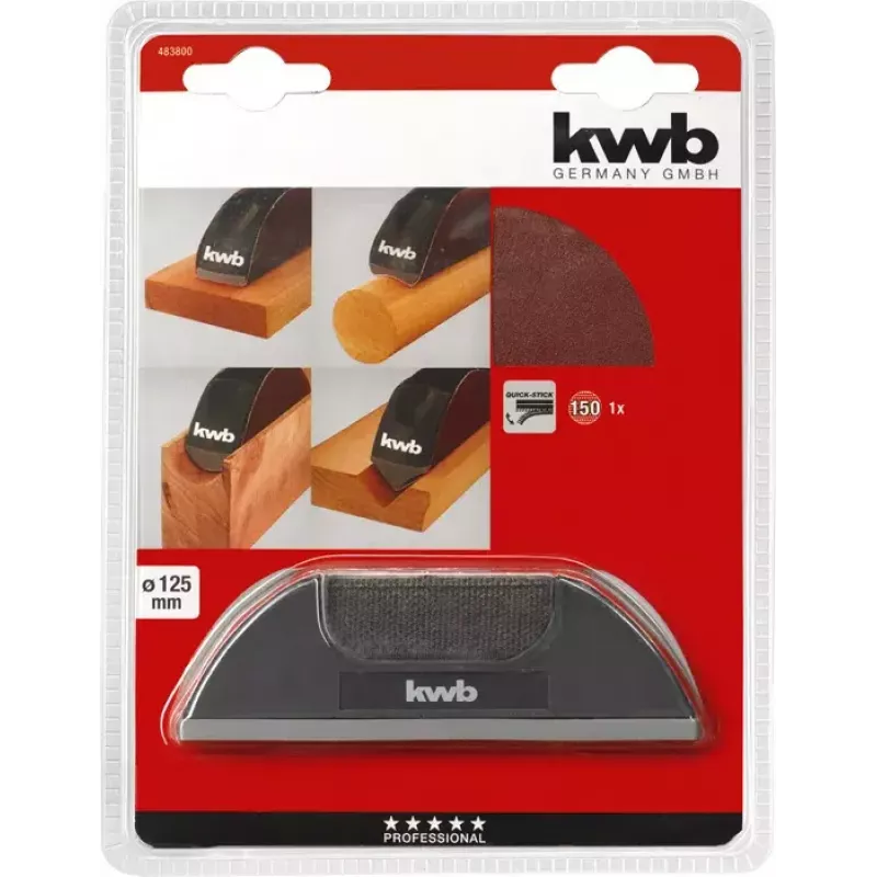 Brúsna podložka KWB 483800 ručná brúsna sada P150 1 ks
