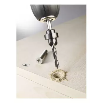 kwb 513103 drevo vrták so záhlbníkom a hĺbkovým dorazom, 3 mm
