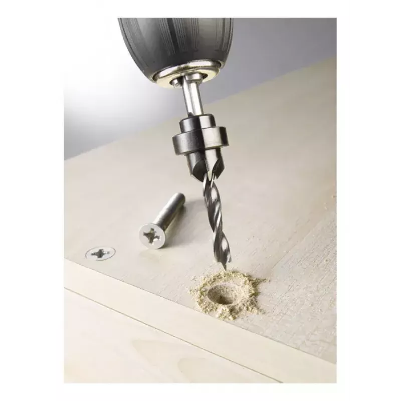 kwb 513103 Špirálový vrták do dreva s nasúvacím záhlbníkom a hĺbkovou zarážkou, 3 mm