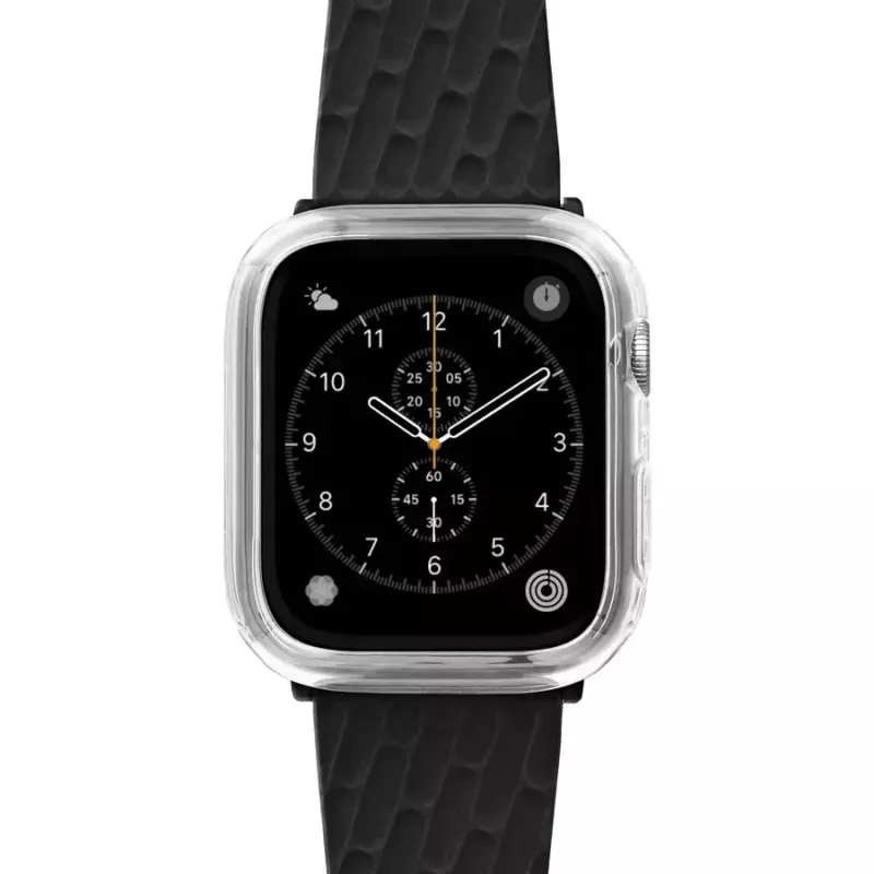Puzdro na smartwatch LAUT Shield transparentné sklo polykarbonát PC pre Apple Watch 44/45mm